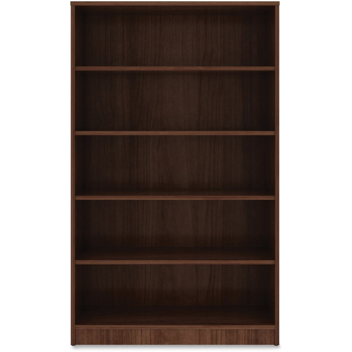 Lorell Essentials Series Laminate 5 Shelf Bookcase 36"W x 12"D x 60"H (LLR - ESS - BOOKCASE - 60H) - SchoolOutlet