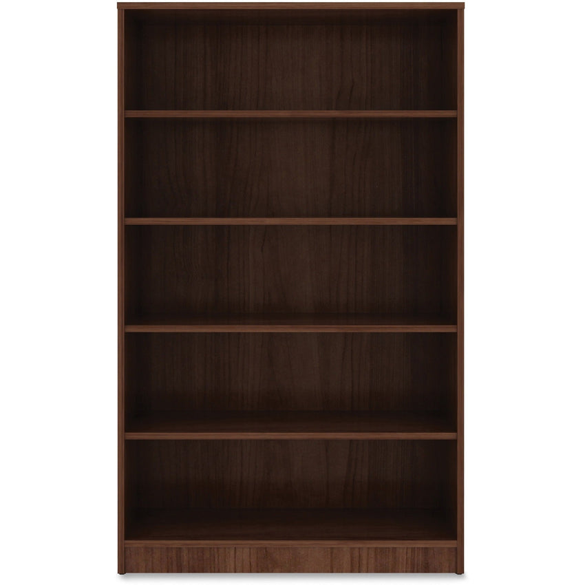Lorell Essentials Series Laminate 5 Shelf Bookcase 36"W x 12"D x 60"H (LLR - ESS - BOOKCASE - 60H) - SchoolOutlet