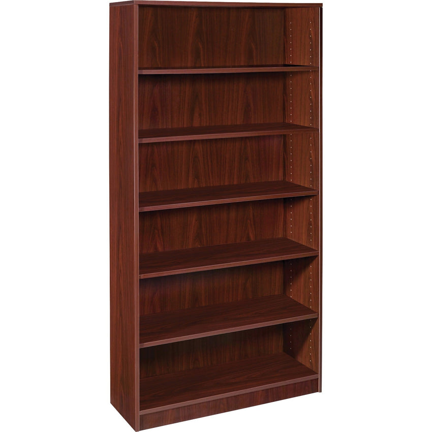 Lorell Professional 6 - Shelf Laminate Bookcase 36"W x 12"D x 72"H with Adjustable Shelving (LLR - LAM - BC72 - 6S) - SchoolOutlet