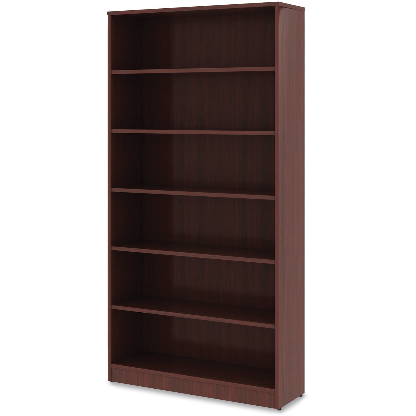 Lorell Professional 6 - Shelf Laminate Bookcase 36"W x 12"D x 72"H with Adjustable Shelving (LLR - LAM - BC72 - 6S) - SchoolOutlet