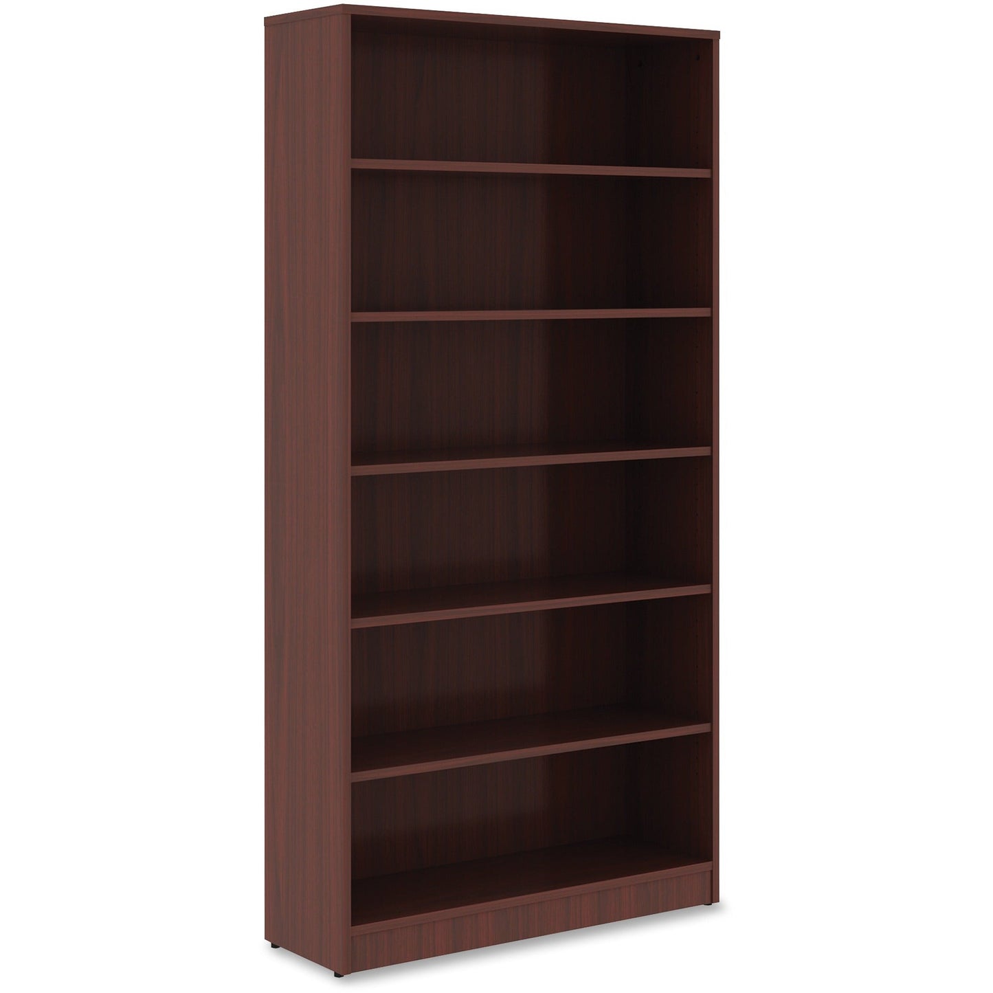 Lorell Professional 6 - Shelf Laminate Bookcase 36"W x 12"D x 72"H with Adjustable Shelving (LLR - LAM - BC72 - 6S) - SchoolOutlet