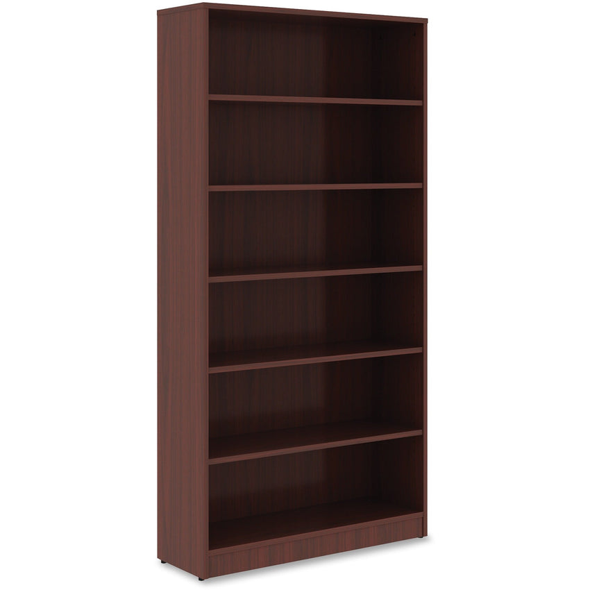 Lorell Professional 6 - Shelf Laminate Bookcase 36"W x 12"D x 72"H with Adjustable Shelving (LLR - LAM - BC72 - 6S) - SchoolOutlet