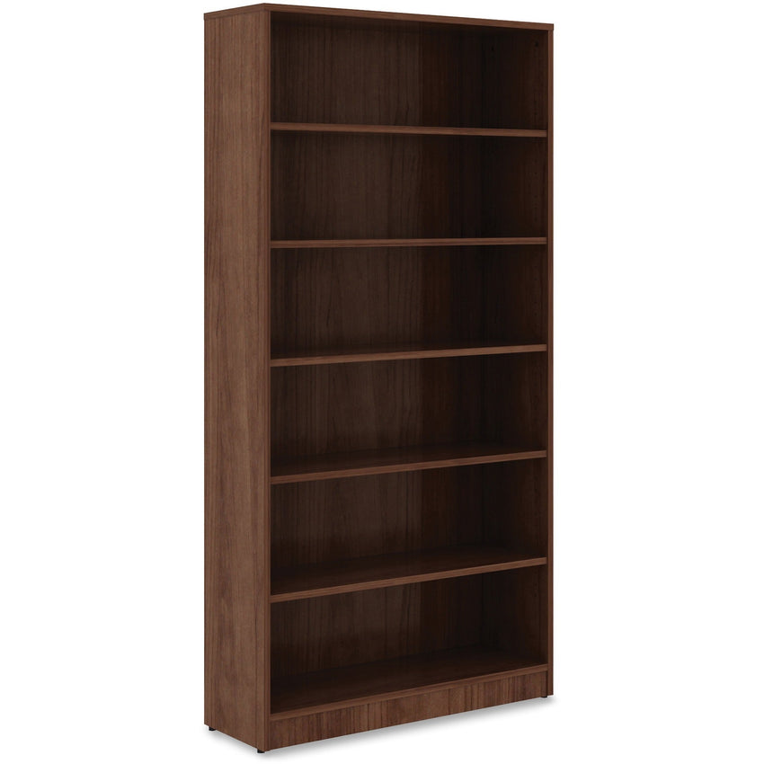 Lorell Professional 6 - Shelf Laminate Bookcase 36"W x 12"D x 72"H with Adjustable Shelving (LLR - LAM - BC72 - 6S) - SchoolOutlet