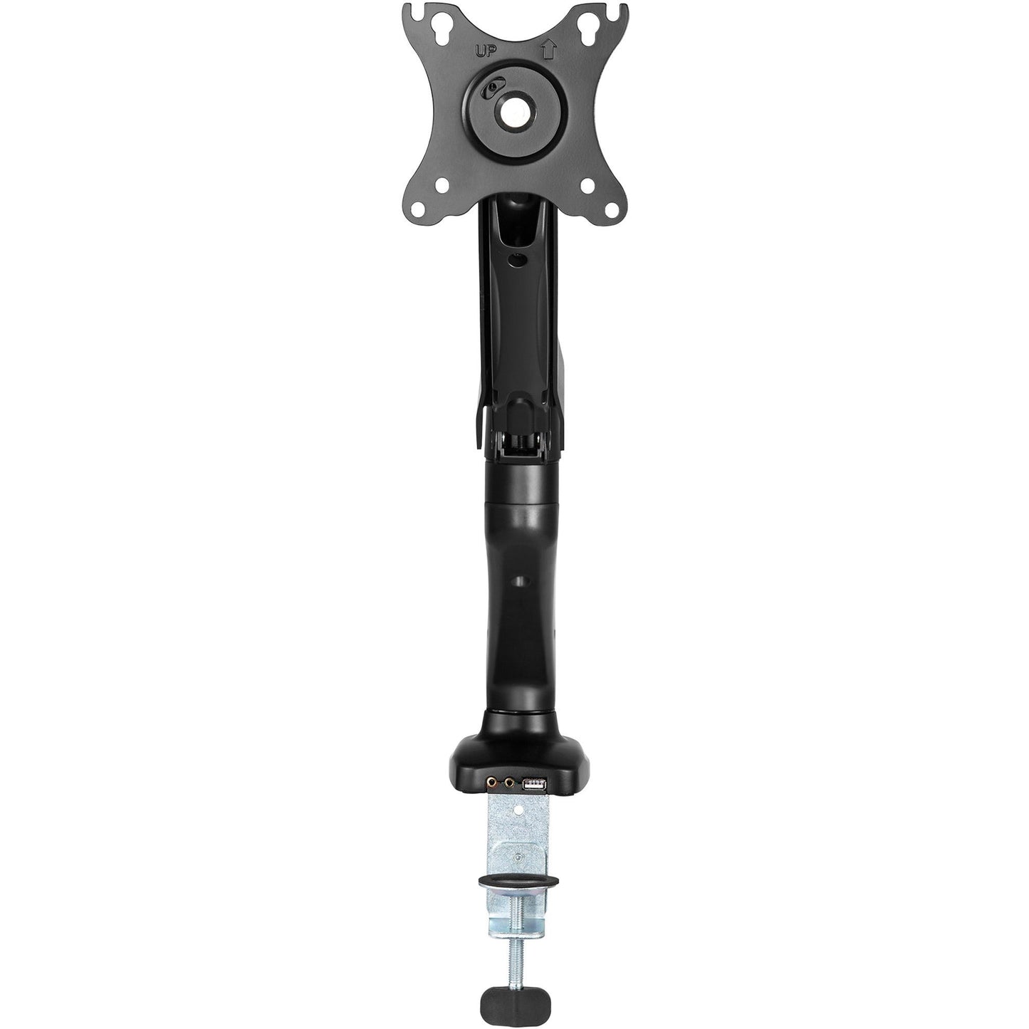 Lorell Single Monitor Mounting Arm Height Adjustable Black (LLR - LLR99800) - SchoolOutlet