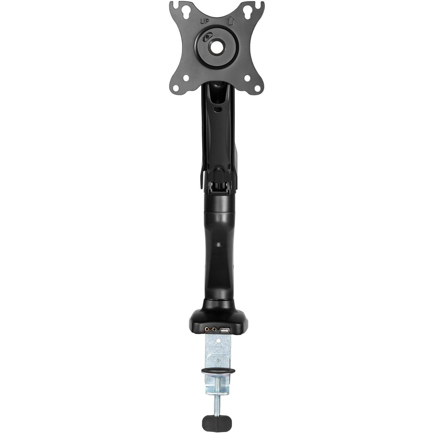 Lorell Single Monitor Mounting Arm Height Adjustable Black (LLR - LLR99800) - SchoolOutlet
