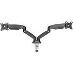 Lorell Dual Monitor Mounting Arm Height Adjustable Black (LLR - LLR99801) - SchoolOutlet