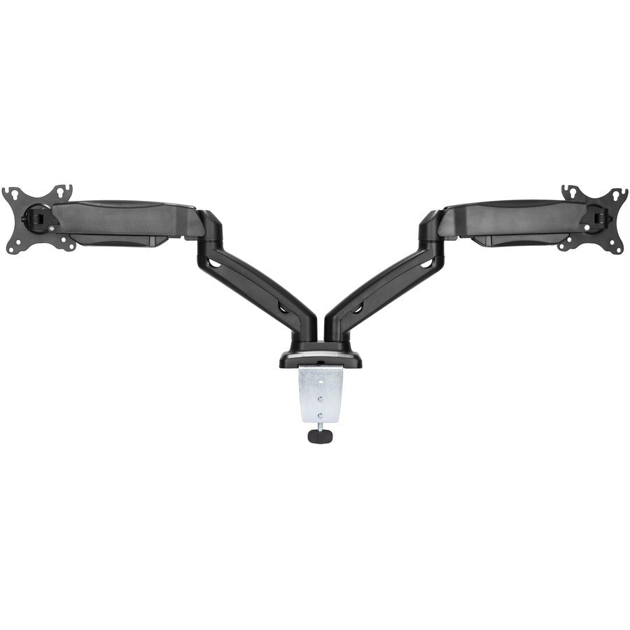 Lorell Dual Monitor Mounting Arm Height Adjustable Black (LLR - LLR99801) - SchoolOutlet