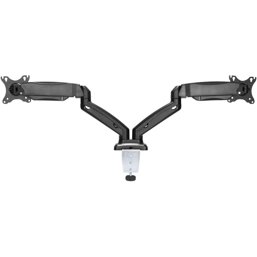 Lorell Dual Monitor Mounting Arm Height Adjustable Black (LLR - LLR99801) - SchoolOutlet