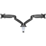 Lorell Dual Monitor Mounting Arm Height Adjustable Black (LLR - LLR99801) - SchoolOutlet