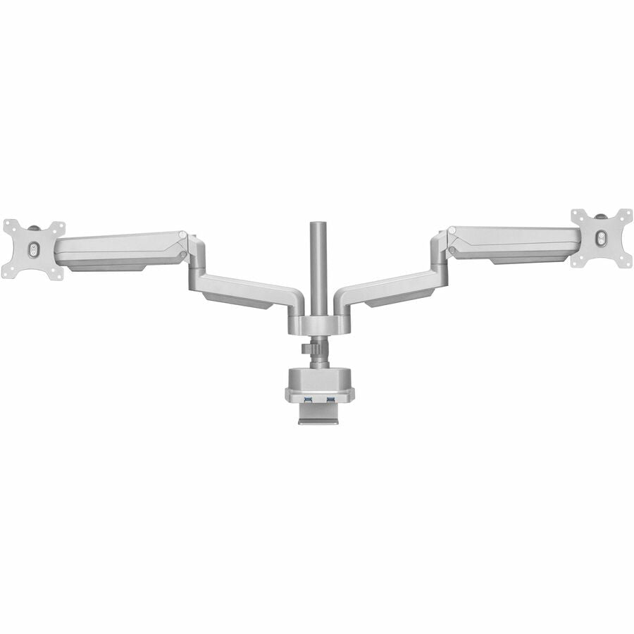 Lorell Dual Monitor Mounting Arm with Pole Height Adjustable Gray (LLR - LLR99803) - SchoolOutlet