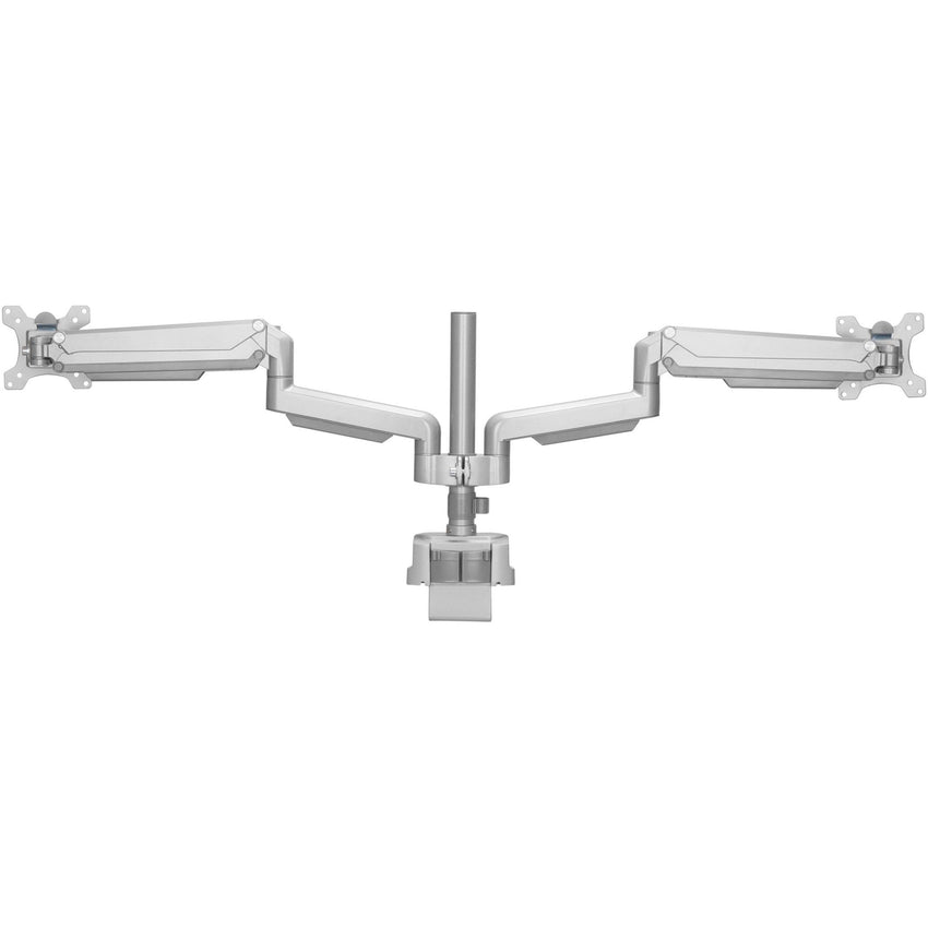 Lorell Dual Monitor Mounting Arm with Pole Height Adjustable Gray (LLR - LLR99803) - SchoolOutlet