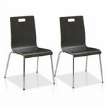 Lorell Bentwood Cafe Chair with Steel Frame - Set of 2 (LLR-LLR9986X) - SchoolOutlet
