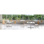 Lorell Bentwood Cafe Chair with Steel Frame - Set of 2 (LLR - LLR9986X) - SchoolOutlet