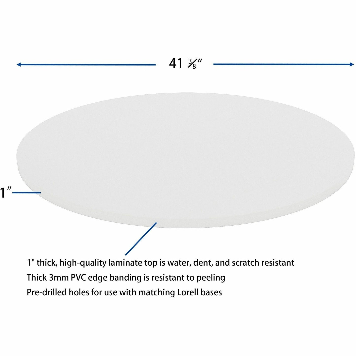 Lorell Hospitality/Conference Tabletop 42" Dia x 1"Thick (LLR - LLR99876) - SchoolOutlet