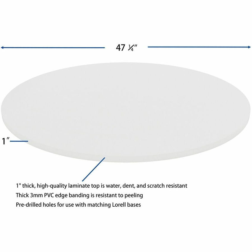 Lorell Hospitality/Conference Tabletop 48" Dia x 1"Thick (LLR - LLR99877) - SchoolOutlet