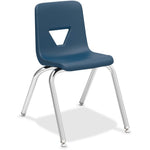 Lorell 16” Seat Height Student Stack Chair, Four - legged Base for Classrooms - Set of 4 (LLR - LLR9988X - 16) - SchoolOutlet