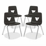 Lorell 16” Seat Height Student Stack Chair, Four-legged Base for Classrooms - Set of 4 (LLR-LLR9988X-16) - SchoolOutlet