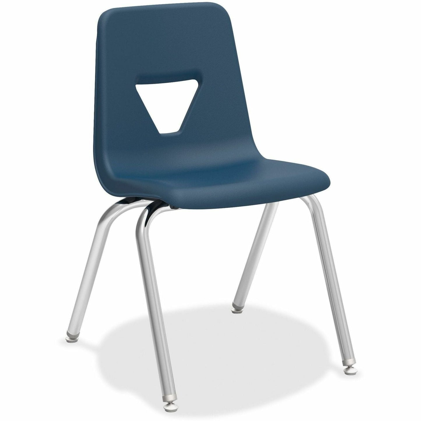 Lorell 18” Seat Height Student Stack Chair, Four - legged Base for Classrooms - Set of 4 (LLR - LLR9989X - 18) - SchoolOutlet