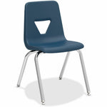 Lorell 18” Seat Height Student Stack Chair, Four - legged Base for Classrooms - Set of 4 (LLR - LLR9989X - 18) - SchoolOutlet