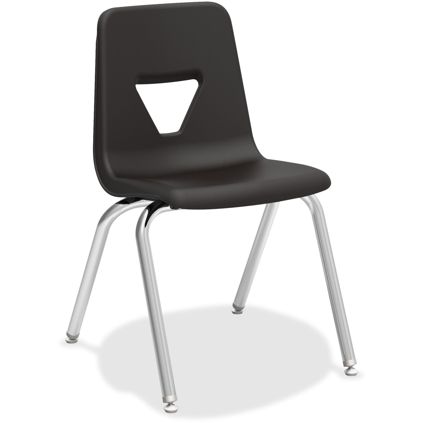 Lorell 18” Seat Height Student Stack Chair, Four - legged Base for Classrooms - Set of 4 (LLR - LLR9989X - 18) - SchoolOutlet