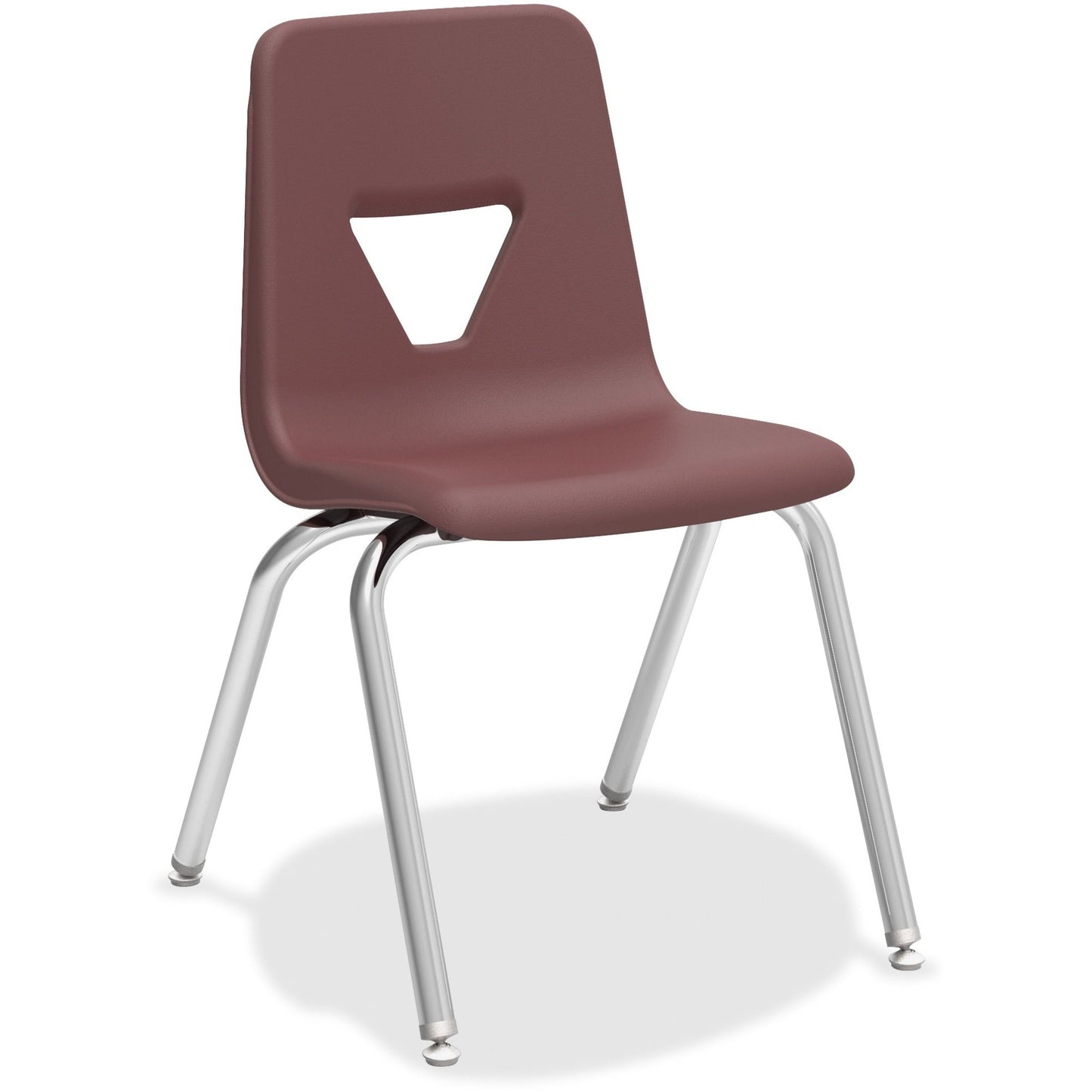 Lorell 18” Seat Height Student Stack Chair, Four - legged Base for Classrooms - Set of 4 (LLR - LLR9989X - 18) - SchoolOutlet