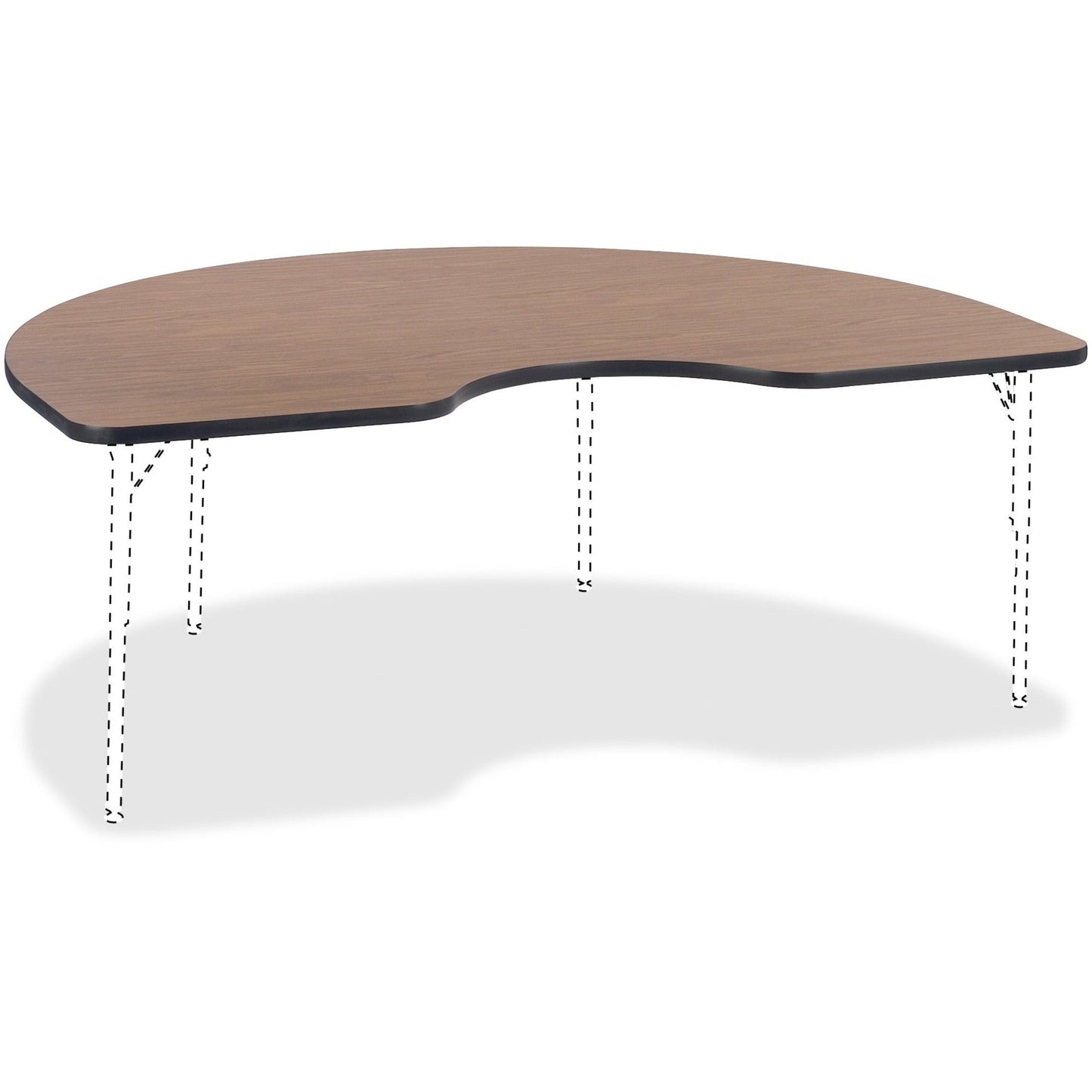 Lorell Kidney Shape Classroom Activity Tabletop 72"W x 48"D x 1.13"Thick (LLR - LLR99898) - SchoolOutlet