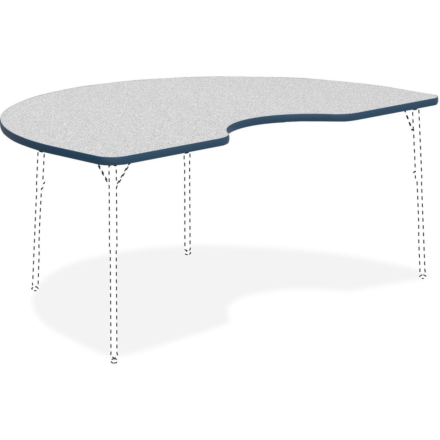 Lorell Kidney Shape Classroom Activity Tabletop 72"W x 48"D x 1.13"Thick (LLR - LLR99924) - SchoolOutlet