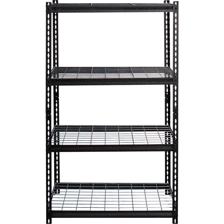 Lorell Wire Deck Shelving 4 Shelves 460 lb Capacity Per Shelf Steel Frame Boltless Assembly (LLR - LLR99928) - SchoolOutlet