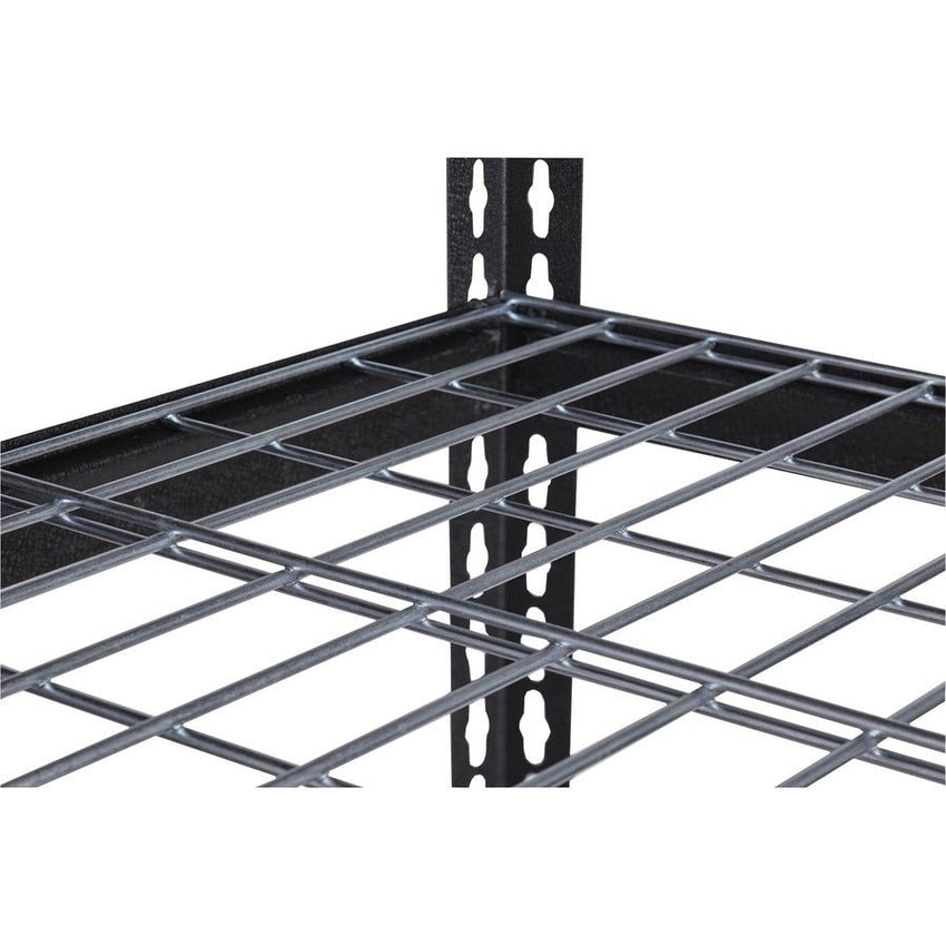Lorell Wire Deck Shelving 4 Shelves 460 lb Capacity Per Shelf Steel Frame Boltless Assembly (LLR - LLR99928) - SchoolOutlet