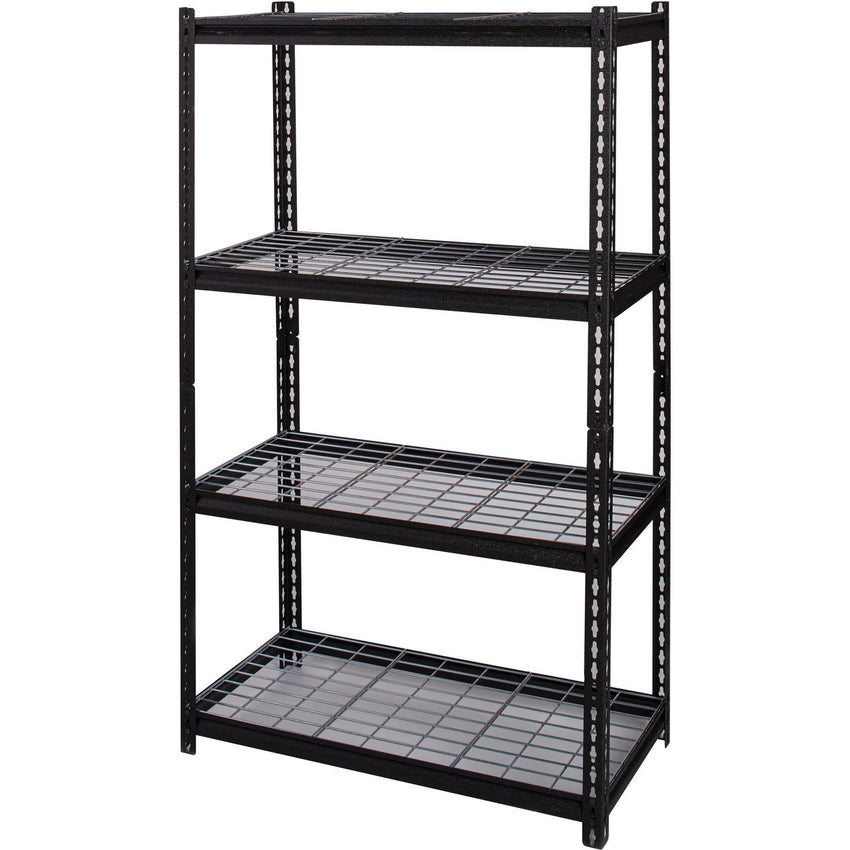Lorell Wire Deck Shelving 4 Shelves 460 lb Capacity Per Shelf Steel Frame Boltless Assembly (LLR - LLR99928) - SchoolOutlet