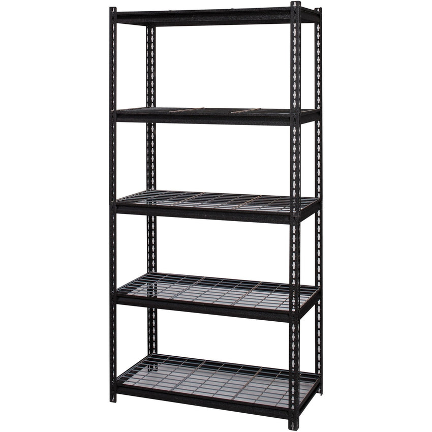 Lorell Wire Deck Shelving 5 Shelves 460 lb Capacity Per Shelf Steel Frame Boltless Assembly (LLR - LLR99929) - SchoolOutlet