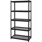 Lorell Wire Deck Shelving 5 Shelves 460 lb Capacity Per Shelf Steel Frame Boltless Assembly (LLR - LLR99929) - SchoolOutlet