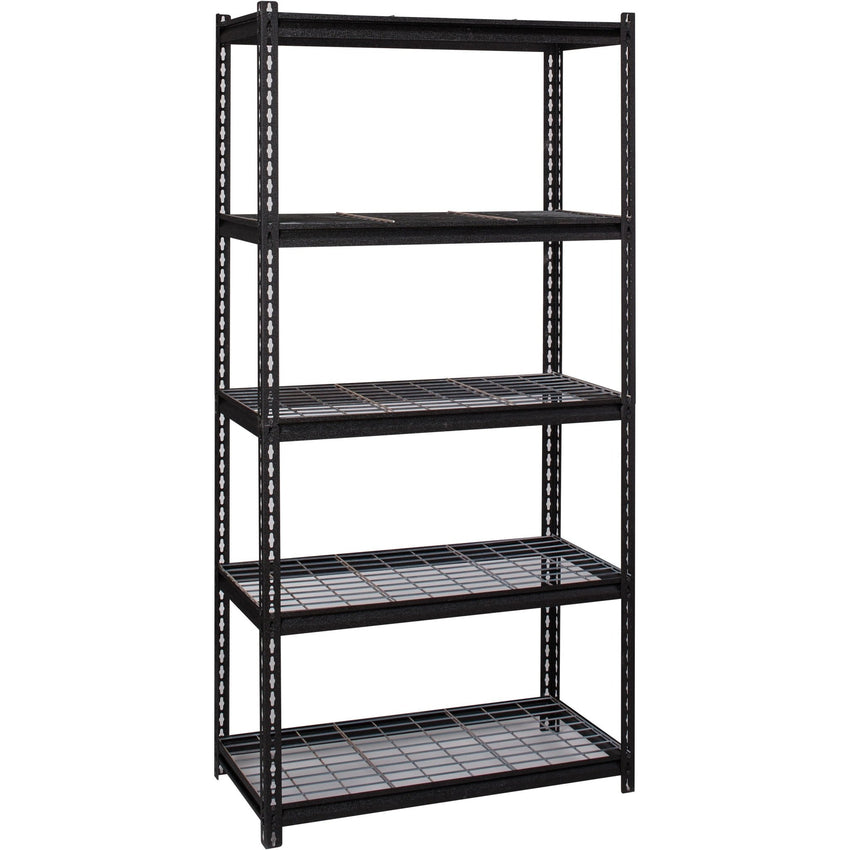 Lorell Wire Deck Shelving 5 Shelves 460 lb Capacity Per Shelf Steel Frame Boltless Assembly (LLR - LLR99929) - SchoolOutlet