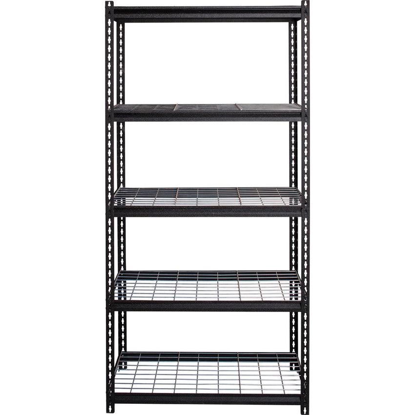 Lorell Wire Deck Shelving 5 Shelves 460 lb Capacity Per Shelf Steel Frame Boltless Assembly (LLR - LLR99929) - SchoolOutlet
