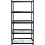 Lorell Wire Deck Shelving 5 Shelves 460 lb Capacity Per Shelf Steel Frame Boltless Assembly (LLR - LLR99929) - SchoolOutlet