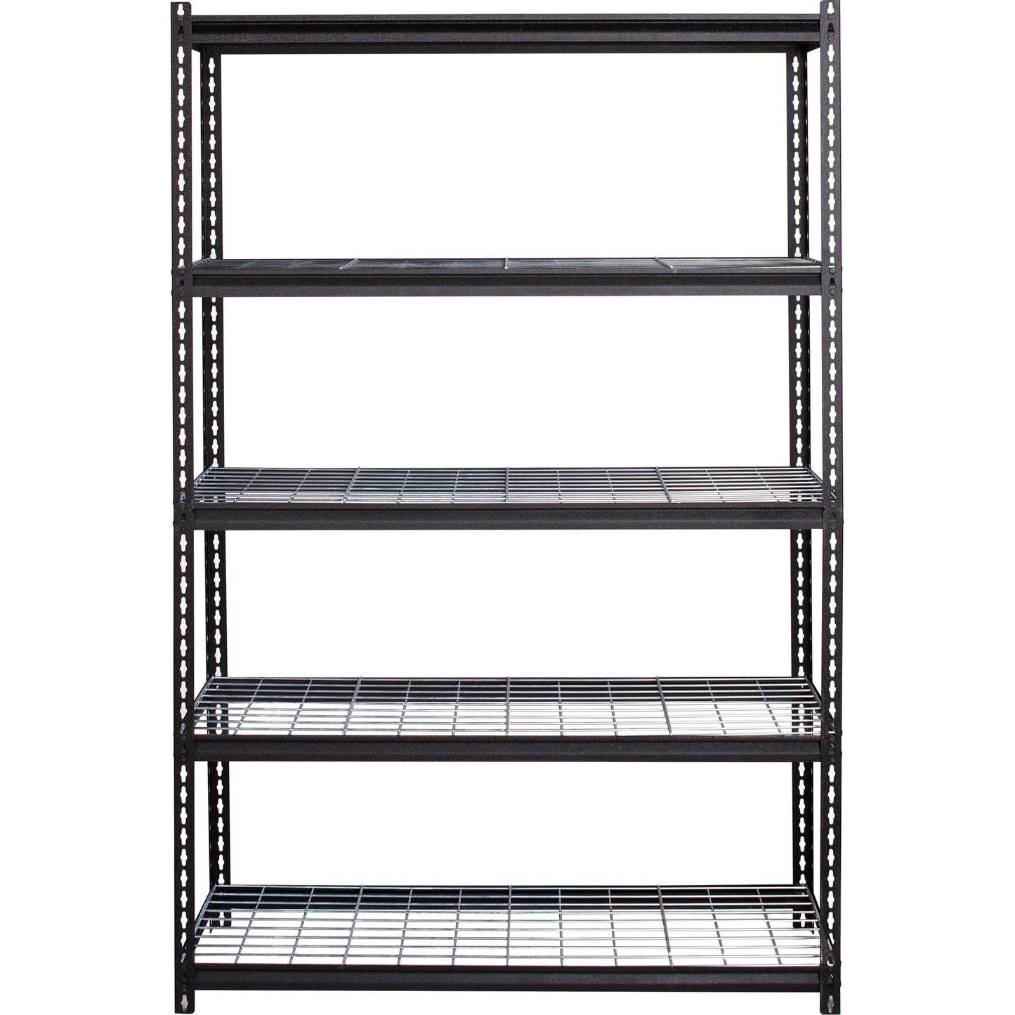 Lorell Wire Deck Shelving 5 Shelves 460 lb Capacity Per Shelf Steel Frame Boltless Assembly Wide Design (LLR - LLR99930) - SchoolOutlet