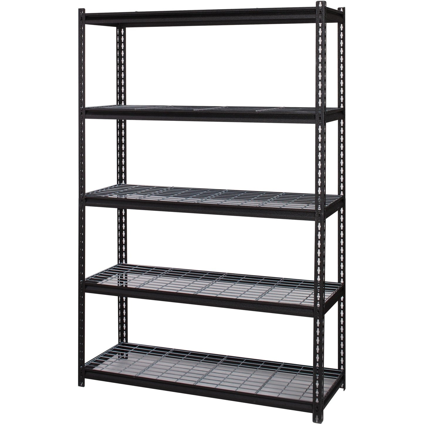 Lorell Wire Deck Shelving 5 Shelves 460 lb Capacity Per Shelf Steel Frame Boltless Assembly Wide Design (LLR - LLR99930) - SchoolOutlet