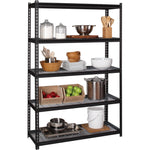 Lorell Wire Deck Shelving 5 Shelves 460 lb Capacity Per Shelf Steel Frame Boltless Assembly Wide Design (LLR - LLR99930) - SchoolOutlet