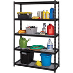 Lorell Wire Deck Shelving 5 Shelves 460 lb Capacity Per Shelf Steel Frame Boltless Assembly Wide Design (LLR - LLR99930) - SchoolOutlet