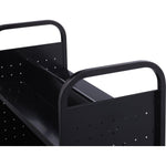 Lorell Double - Sided 6 - Shelf Book Cart with Locking Casters and Steel Construction (LLR - LLR99936S) - SchoolOutlet