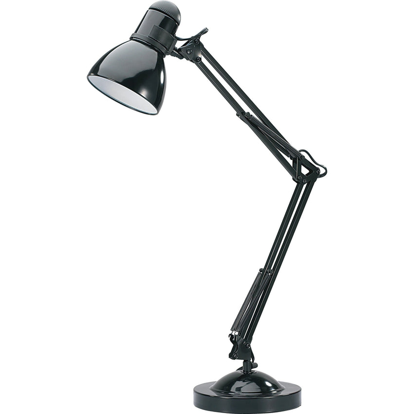 Lorell Architect 8W LED Desk Lamp with Clamp Reach Black (LLR - LLR99954) - SchoolOutlet