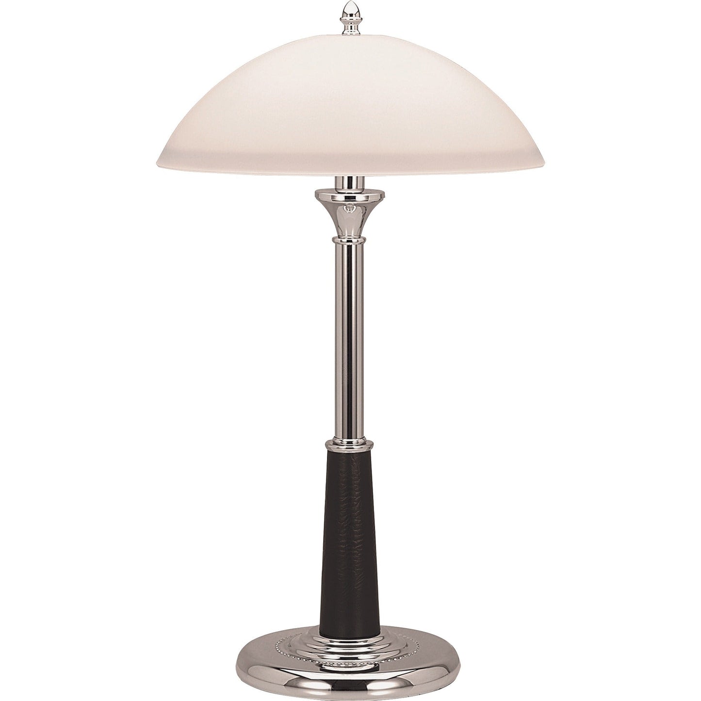 Lorell Glass Shaded Desk Lamp 7.8"W x 24"H Chrome (LLR - LLR99956) - SchoolOutlet