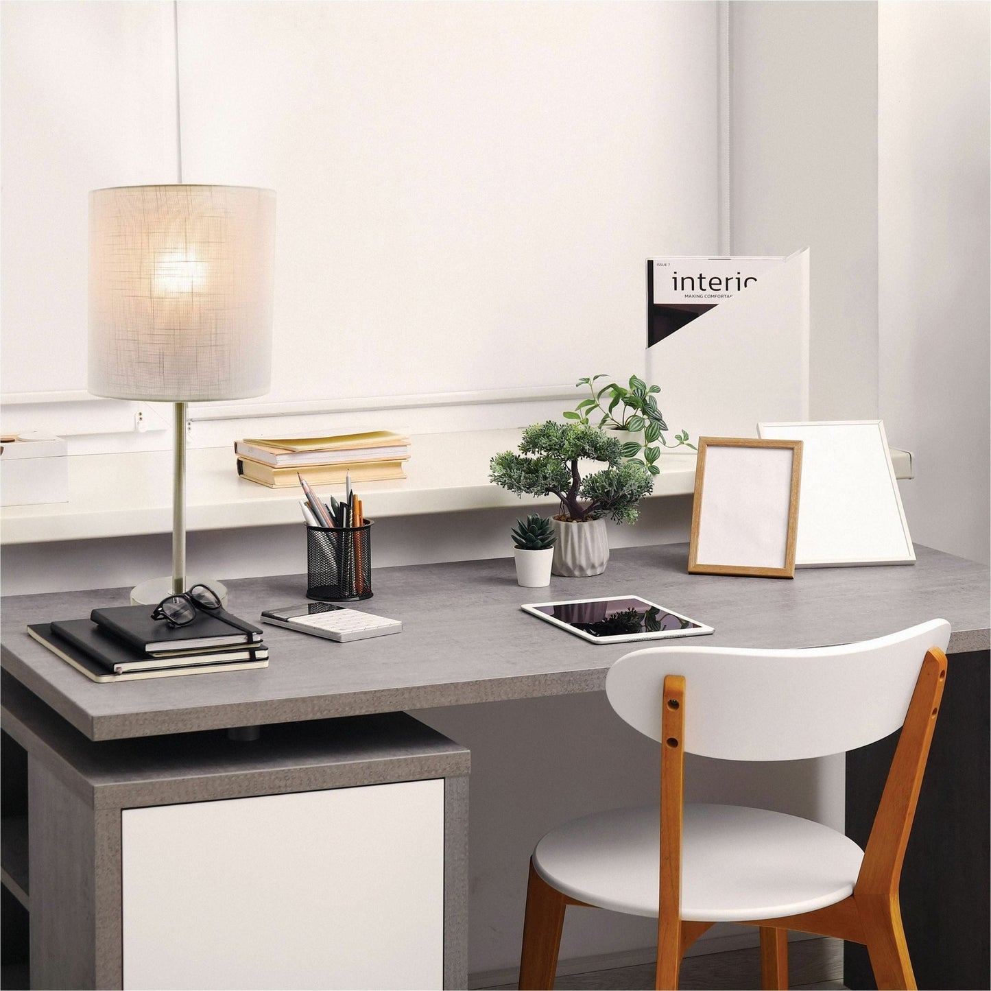 Lorell LED Contemporary Table Lamp 10"W x 22"H (LLR - LLR99966) - SchoolOutlet