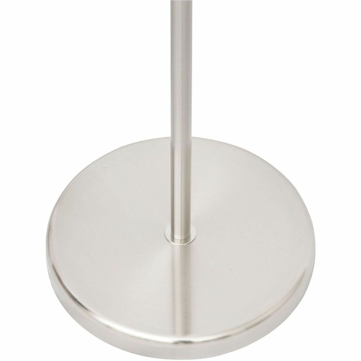 Lorell LED Contemporary Floor Lamp 12"W x 65"H Brushed Nickel (LLR - LLR99967) - SchoolOutlet