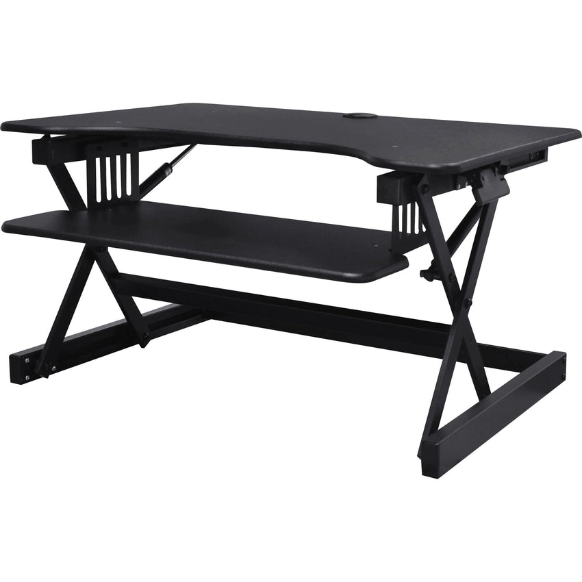 Lorell Adjustable Desk Riser Plus 32"W x 20.5"D Black (LLR - LLR99983) - SchoolOutlet