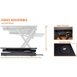 Lorell Adjustable Desk Riser Plus 32