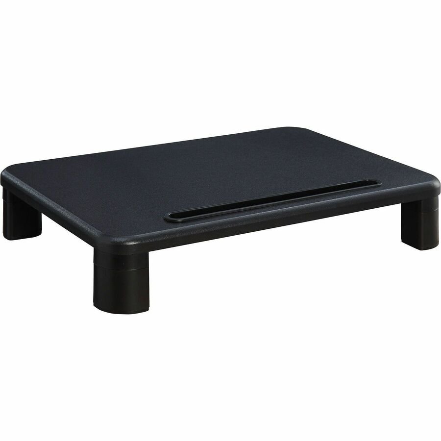Lorell Height - Adjustable Monitor Riser 4"H x 19.75"W Black (LLR - LLR99991) - SchoolOutlet
