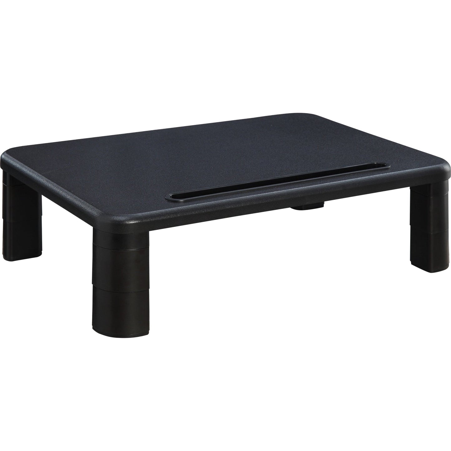 Lorell Height - Adjustable Monitor Riser 4"H x 19.75"W Black (LLR - LLR99991) - SchoolOutlet