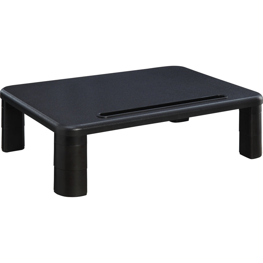 Lorell Height - Adjustable Monitor Riser 4"H x 19.75"W Black (LLR - LLR99991) - SchoolOutlet