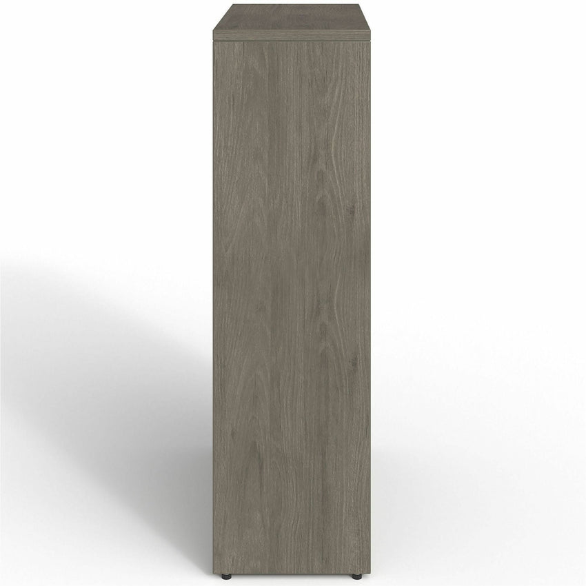 Lorell Prominence 2.0 4 - Shelf Bookcase 34"W x 12"D x 48"H Gray Elm (LLR - LLRPBK3448GE) - SchoolOutlet